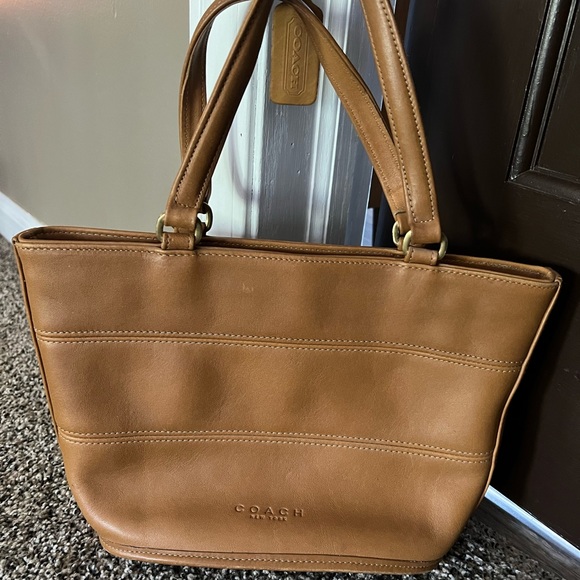 Vintage COACH Tribeca satchel (tan) #9081 - Picture 4 of 6
